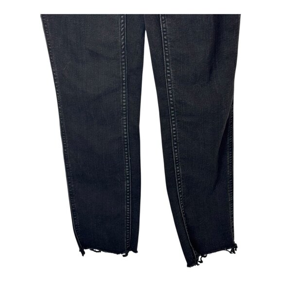 Madewell Overalls Women XS Washed Black Luna Denim Skinny Gothic Grunge Outdoor - Picture 9 of 11